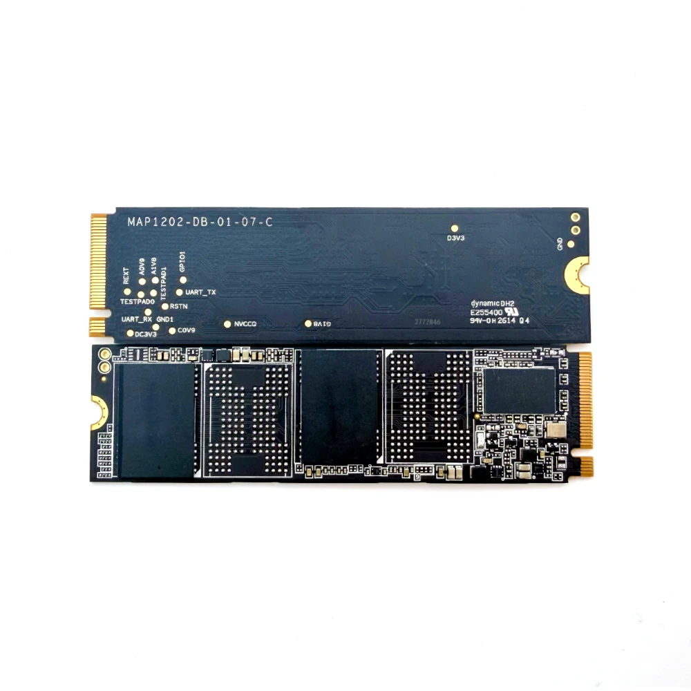 GemDisk industrial M.2 NVMe SSD, PCIe 3.0 x4 — top view showing the 2280 PCB and product label